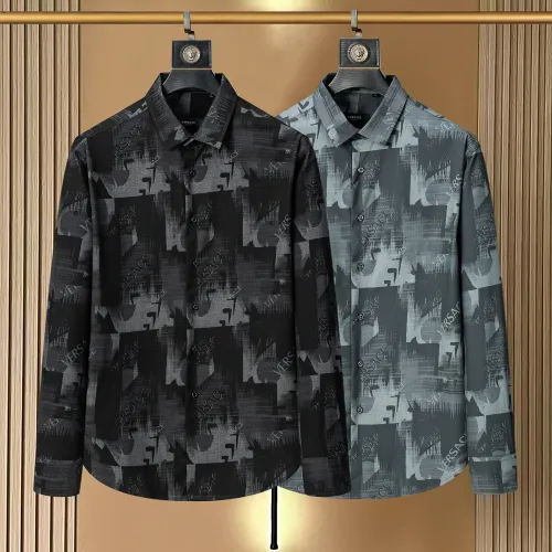 Replica Versace Shirts Long Sleeved For Men #1445535 $38.00 USD for Wholesale