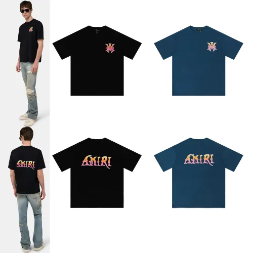 Replica Amiri T-Shirts Short Sleeved For Unisex #1445725 $32.00 USD for Wholesale