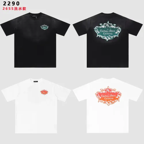 Replica Amiri T-Shirts Short Sleeved For Unisex #1445731 $32.00 USD for Wholesale