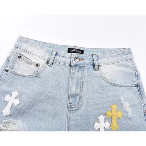 Replica Chrome Hearts Jeans For Men #1446051 $64.00 USD for Wholesale