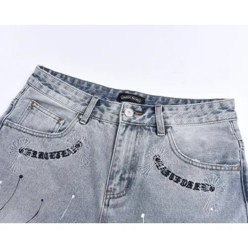 Replica Chrome Hearts Jeans For Men #1446053 $64.00 USD for Wholesale