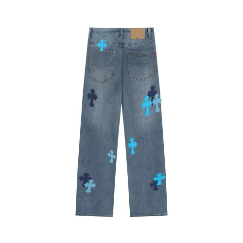 Replica Chrome Hearts Jeans For Unisex #1446118 $56.00 USD for Wholesale