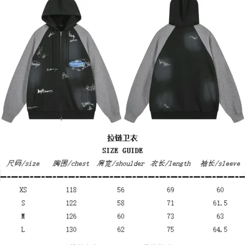 Replica Balenciaga Hoodies Long Sleeved For Unisex #1446447 $88.00 USD for Wholesale