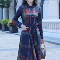 $85.00 USD Burberry Dresses Long Sleeved For Women #1440034