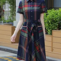$85.00 USD Burberry Dresses Short Sleeved For Women #1440038