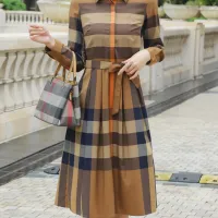 $85.00 USD Burberry Dresses Long Sleeved For Women #1440048