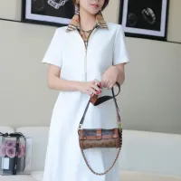 $85.00 USD Burberry Dresses Short Sleeved For Women #1440055