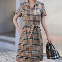 $85.00 USD Burberry Dresses Short Sleeved For Women #1440060