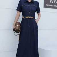$85.00 USD Burberry Dresses Short Sleeved For Women #1440061