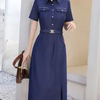 $85.00 USD Burberry Dresses Short Sleeved For Women #1440063