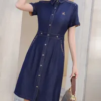 $85.00 USD Burberry Dresses Short Sleeved For Women #1440064