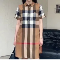 $85.00 USD Burberry Dresses Short Sleeved For Women #1440070