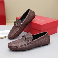$80.00 USD Salvatore Ferragamo Leather Shoes For Men #1443104