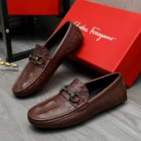 $80.00 USD Salvatore Ferragamo Leather Shoes For Men #1443620