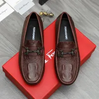 $80.00 USD Salvatore Ferragamo Leather Shoes For Men #1443620
