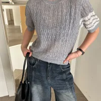 $68.00 USD Thom Browne TB T-Shirts Short Sleeved For Women #1444557