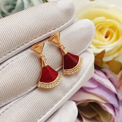 Replica Bvlgari Earrings For Women #1448011 $32.00 USD for Wholesale
