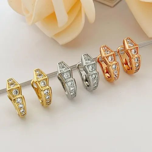 Replica Bvlgari Earrings For Women #1448024 $32.00 USD for Wholesale