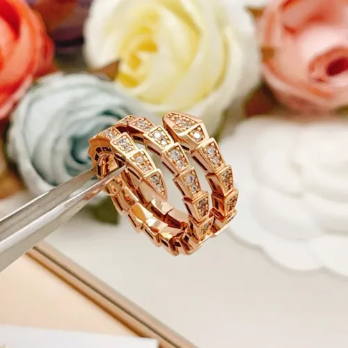 Replica Bvlgari Rings In Rose Gold #1448660 $36.00 USD for Wholesale