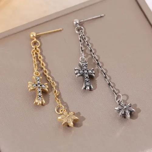 Replica Chrome Hearts Earrings For Women #1449390 $38.00 USD for Wholesale