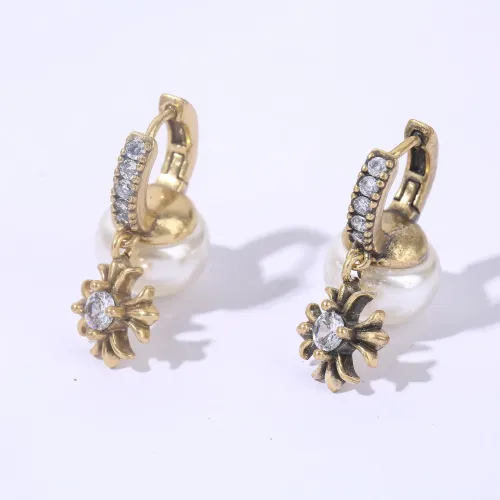 Replica Chrome Hearts Earrings For Women #1449394 $38.00 USD for Wholesale