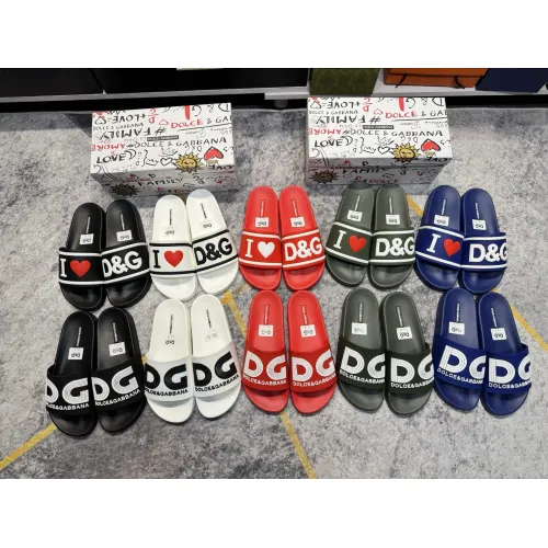 Replica Dolce & Gabbana D&G Slippers For Men #1450089 $52.00 USD for Wholesale