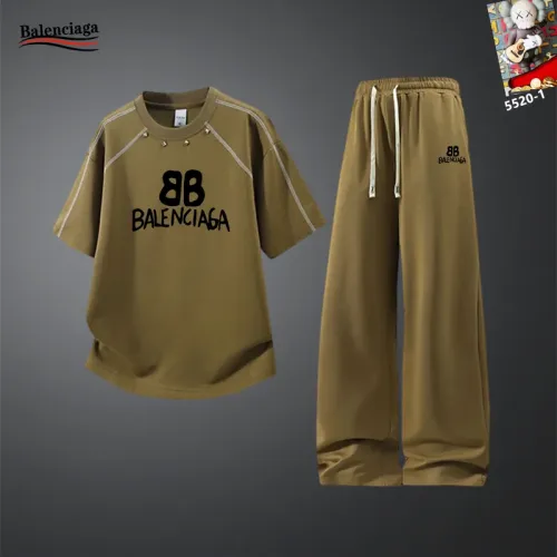Balenciaga Fashion Tracksuits Short Sleeved For Men #1450980