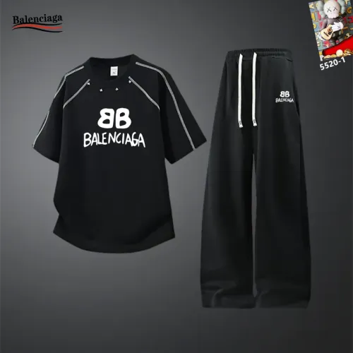 Balenciaga Fashion Tracksuits Short Sleeved For Men #1450981