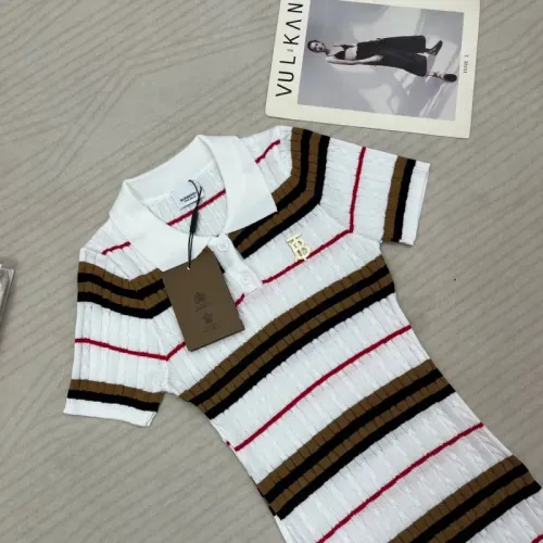 Replica Burberry Dresses Short Sleeved For Women #1452806 $76.00 USD for Wholesale