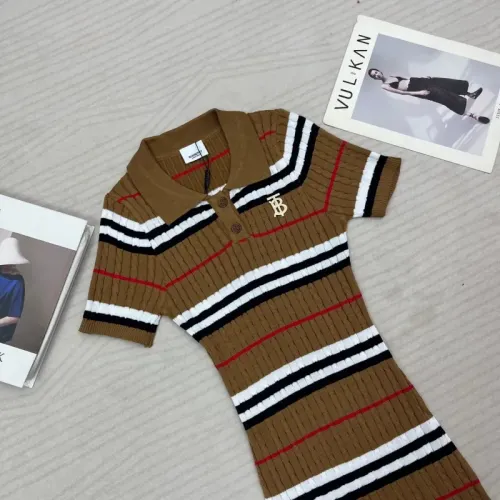 Replica Burberry Dresses Short Sleeved For Women #1452807 $76.00 USD for Wholesale