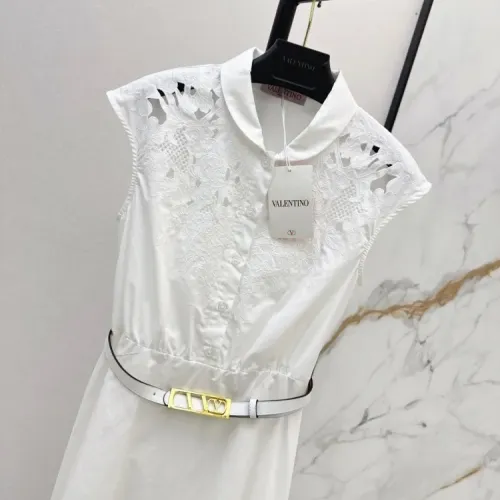 Replica Valentino Dresses Sleeveless For Women #1453068 $145.00 USD for Wholesale