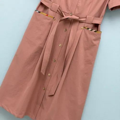 Replica Burberry Dresses Short Sleeved For Women #1453213 $128.00 USD for Wholesale
