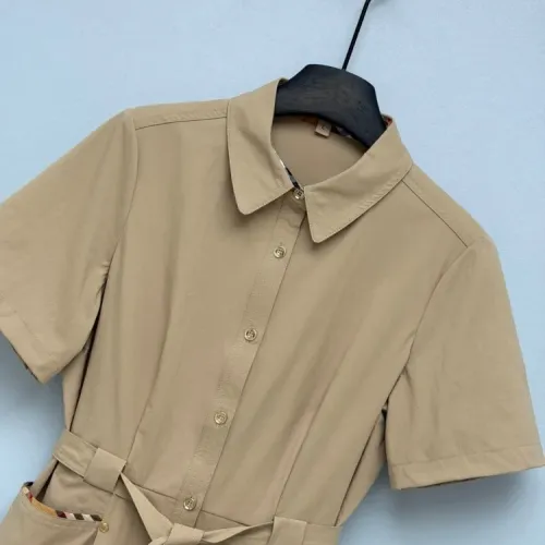 Replica Burberry Dresses Short Sleeved For Women #1453214 $128.00 USD for Wholesale