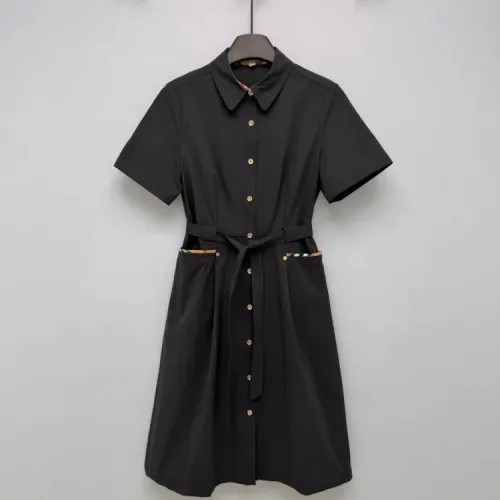 Burberry Dresses Short Sleeved For Women #1453215