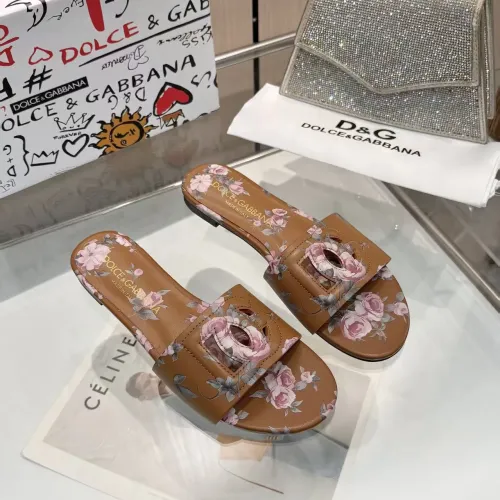 Replica Dolce & Gabbana D&G Slippers For Women #1453391 $85.00 USD for Wholesale