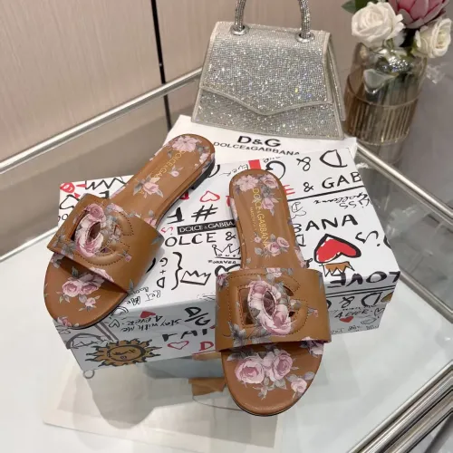 Replica Dolce & Gabbana D&G Slippers For Women #1453391 $85.00 USD for Wholesale