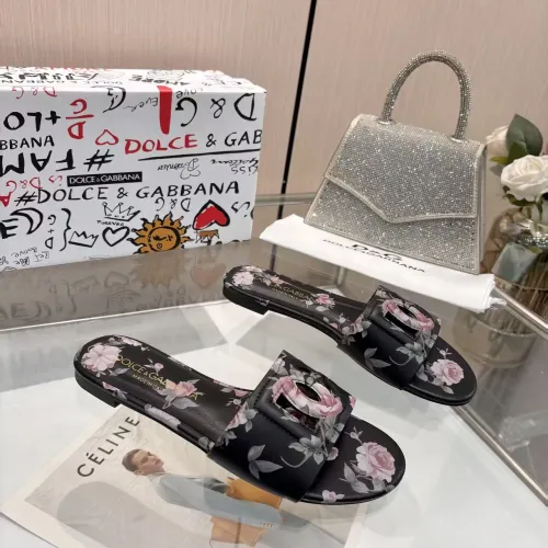Replica Dolce & Gabbana D&G Slippers For Women #1453393 $85.00 USD for Wholesale