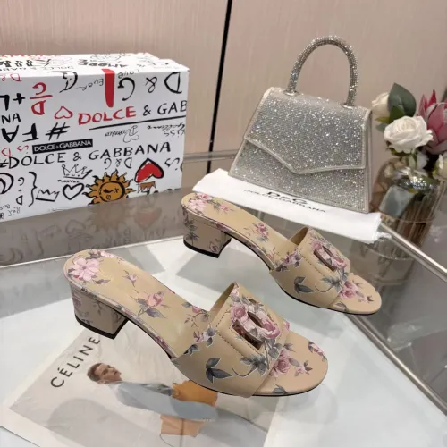 Replica Dolce & Gabbana D&G Slippers For Women #1453395 $88.00 USD for Wholesale