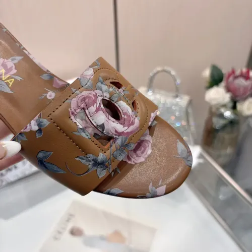 Replica Dolce & Gabbana D&G Slippers For Women #1453396 $88.00 USD for Wholesale