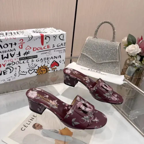 Replica Dolce & Gabbana D&G Slippers For Women #1453397 $88.00 USD for Wholesale