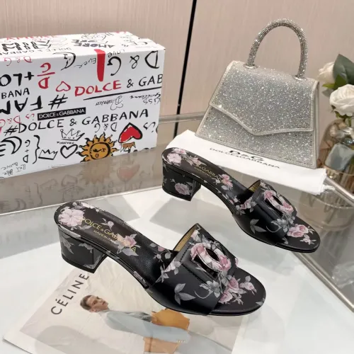 Replica Dolce & Gabbana D&G Slippers For Women #1453398 $88.00 USD for Wholesale