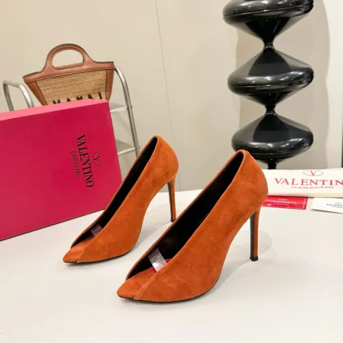 Replica Valentino High-Heeled Shoes For Women #1453783 $112.00 USD for Wholesale