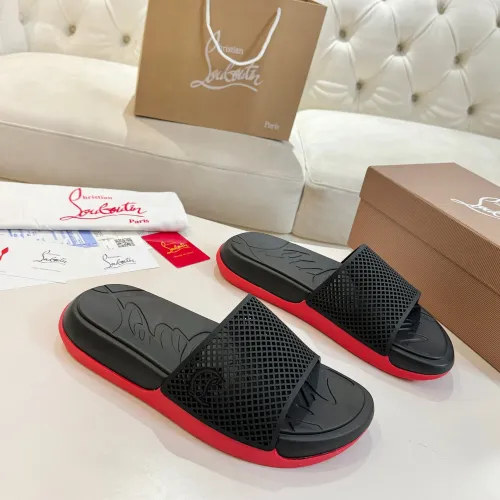 Replica Christian Louboutin CL Slippers For Men #1453908 $76.00 USD for Wholesale