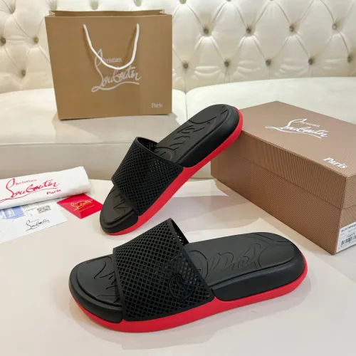 Replica Christian Louboutin CL Slippers For Men #1453908 $76.00 USD for Wholesale