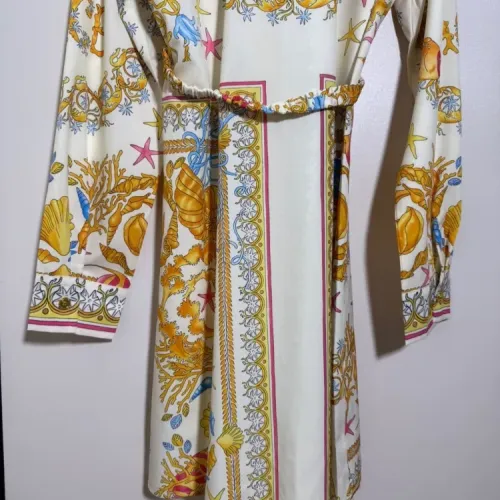 Replica Versace Dresses Long Sleeved For Women #1454422 $92.00 USD for Wholesale