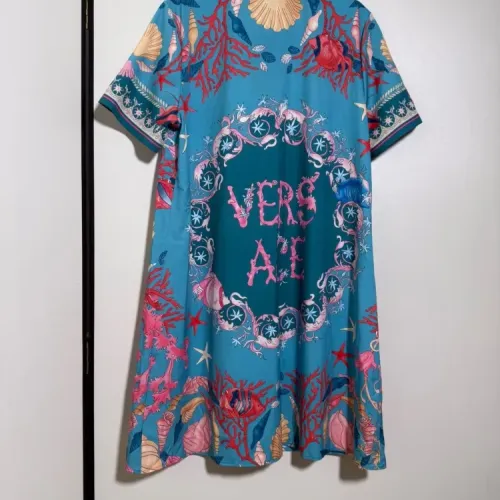 Replica Versace Dresses Short Sleeved For Women #1454443 $92.00 USD for Wholesale
