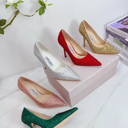 Replica Jimmy Choo High-Heeled Shoes For Women #1454448 $118.00 USD for Wholesale