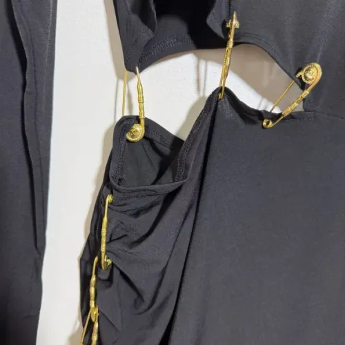 Replica Versace Dresses Long Sleeved For Women #1454456 $98.00 USD for Wholesale
