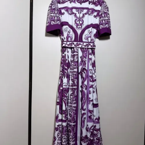 Replica Dolce & Gabbana Dresses Short Sleeved For Women #1454470 $105.00 USD for Wholesale