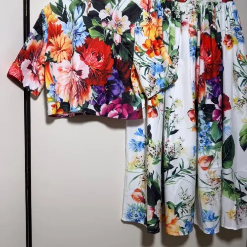 Replica Dolce & Gabbana D&G Tracksuits Short Sleeved For Women #1454500 $108.00 USD for Wholesale